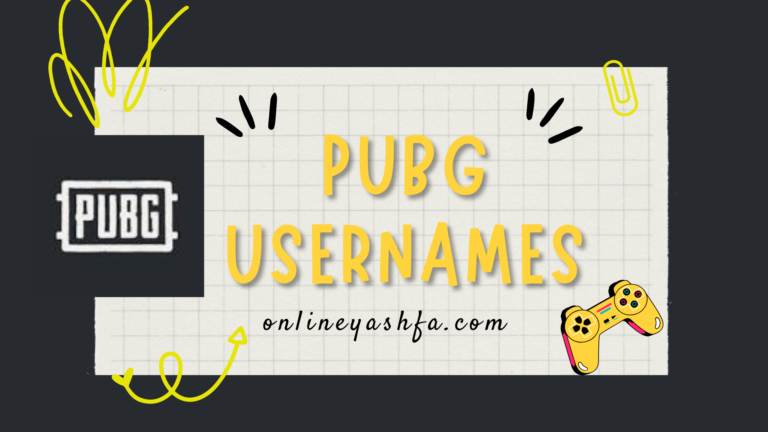 usernames best for pubg